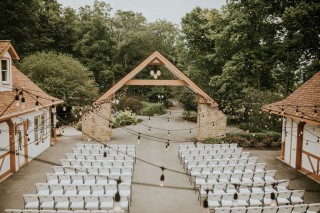 Lizton Lodge Outdoor Wedding Ceremony Set