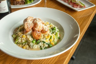 A wonderful shrimp dish at Cooper's Hawk.