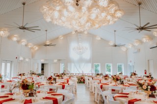 White Banquet Hall at Lizton Lodge