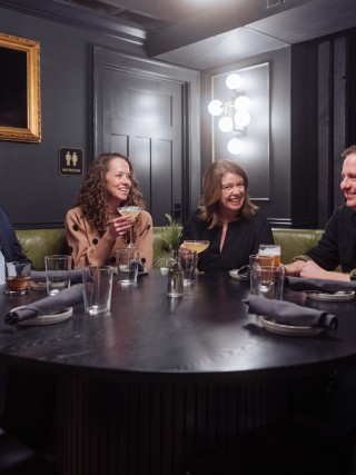 The Prewitt posses an array of unique seating options for any group.