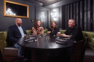 The Prewitt posses an array of unique seating options for any group.