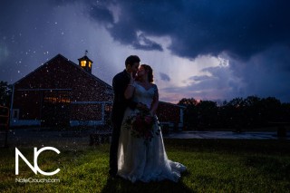 Spotlight Outdoor Wedding Photo by Nate Crouch
