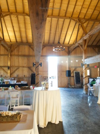 Cartlidge Barn - Indoor Reception Set Up by Nate Crouch
