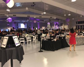 Binford Pavilion at Lucas Oil Indianapolis Raceway Park - Reception with Buffet Table
