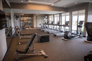 The gym at the Courtyard.