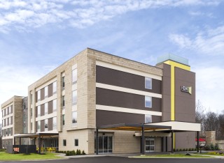 The beautiful Home2 Suites.